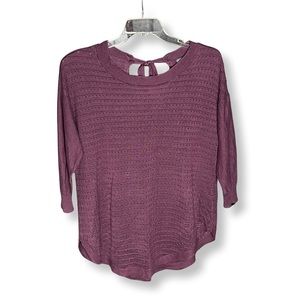 Soho Jeans Maroon Tie Back Sweater Shirt